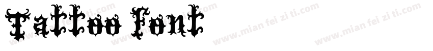 Tattoo font字体转换